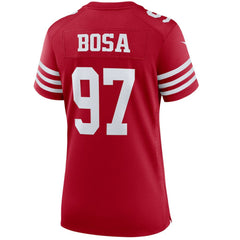 Nick Bosa San Francisco 49ers Women's Player Jersey - Scarlet Jerseys