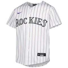 Kris Bryant Colorado Rockies Nike Youth Alternate Replica Player Jersey - White Jerseys