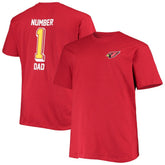 Arizona Cardinals Big & Tall #1 Dad 2-Hit T-Shirt - Cardinal T-shirts