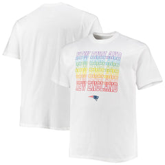 New England Patriots Big & Tall City Pride T-Shirt - White T-shirts