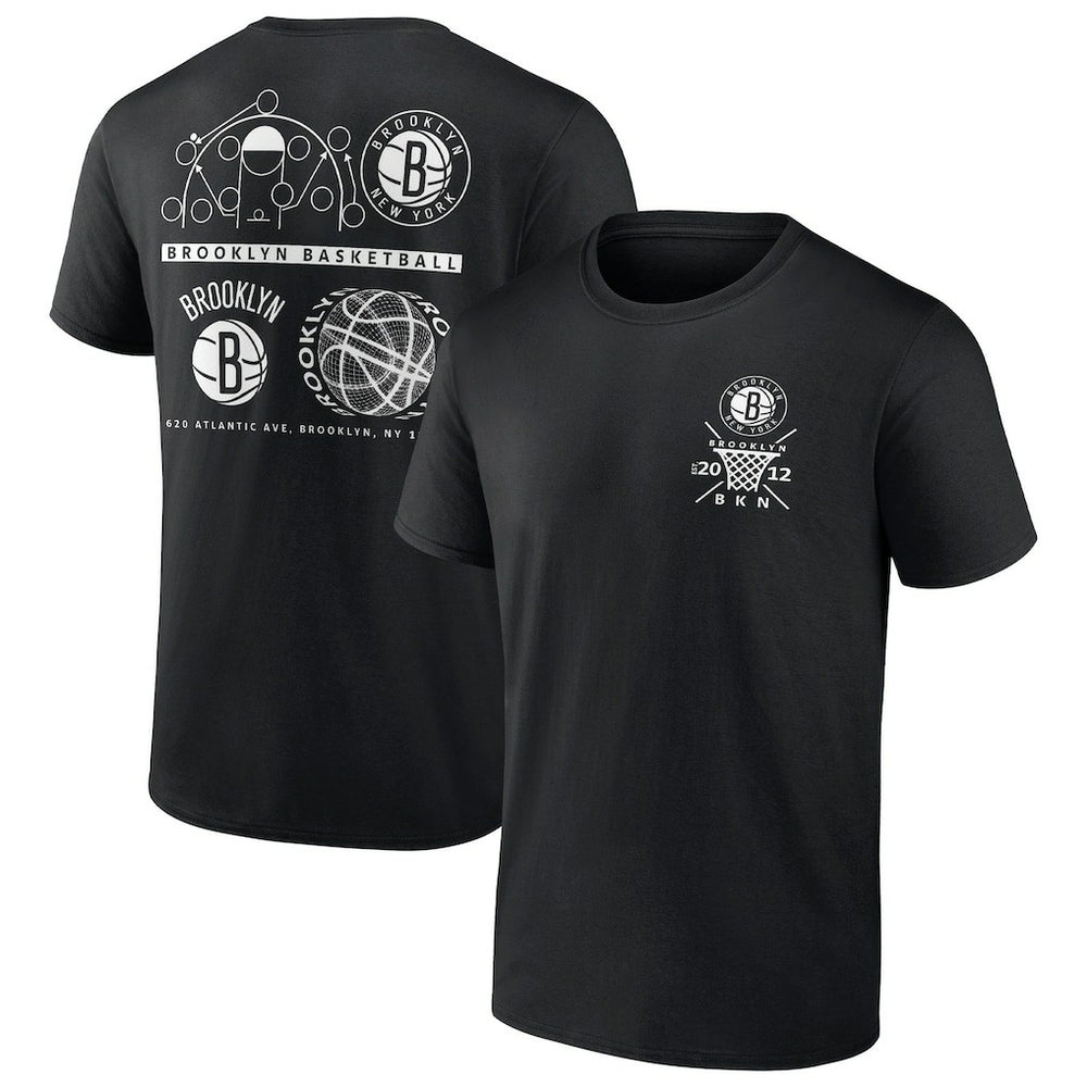 Brooklyn Nets Court Street Collective T-Shirt Black - Fanatics
