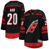 Sebastian Aho Carolina Hurricanes Youth Home Premier Player Jersey - Black | US 4845236