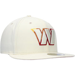 Washington Commanders New Era Chrome Color Dim 59FIFTY Fitted Hat - Cream Hats
