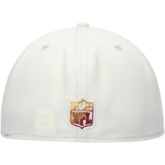 Washington Commanders New Era Chrome Color Dim 59FIFTY Fitted Hat - Cream Hats
