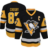 Sidney Crosby Pittsburgh Penguins Youth Captain Patch Home Replica Player Jersey - Black | US 4845421
