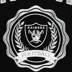 Las Vegas Raiders Tommy Hilfiger Women's Becca Drop Shoulder Pullover Hoodie - Black Hoodies