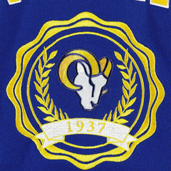 Los Angeles Rams Tommy Hilfiger Women's Becca Drop Shoulder Pullover Hoodie - Royal Hoodies