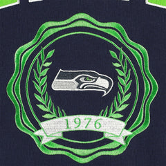 Seattle Seahawks Tommy Hilfiger Women's Becca Drop Shoulder Pullover Hoodie - College Navy Hoodies