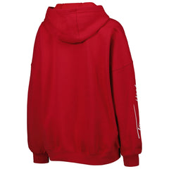 Tampa Bay Buccaneers Tommy Hilfiger Women's Becca Drop Shoulder Pullover Hoodie - Red Hoodies