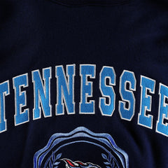 Tennessee Titans Tommy Hilfiger Women's Becca Drop Shoulder Pullover Hoodie - Navy Hoodies