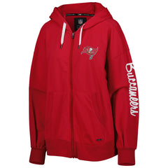 Tampa Bay Buccaneers MSX by Michael Strahan Women's Emerson Lightweight Full-Zip Hoodie - Red Hoodies