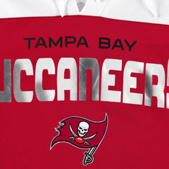Tampa Bay Buccaneers G-III 4Her by Carl Banks Women's Double Team 3/4-Sleeve Lace-Up T-Shirt - Red/White T-shirts