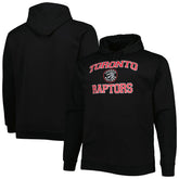 Toronto Raptors Big & Tall Heart & Soul Pullover Hoodie Black