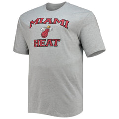 Miami Heat Big & Tall Heart & Soul T-Shirt Heathered Gray