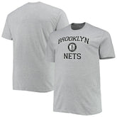 Brooklyn Nets Big & Tall Heart & Soul T-Shirt Heathered Gray outlet