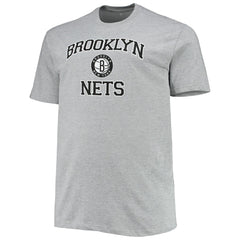 Brooklyn Nets Big & Tall Heart & Soul T-Shirt Heathered Gray outlet