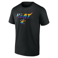 Miami Heat Logo Pride T-Shirt Black outlet