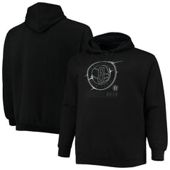 Brooklyn Nets Big & Tall Pop Pullover Hoodie Black