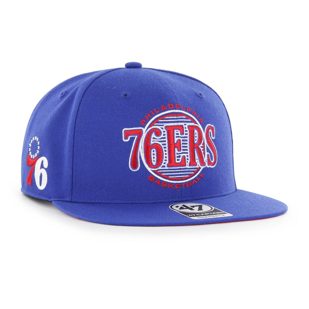 Philadelphia 76ers '47 High Post Captain Snapback Hat Royal - 47 brand