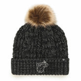 Miami Heat '47 Women's Meeko Cuffed Knit Hat with Pom Black - 47 brand