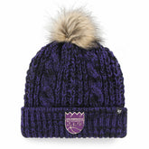 Sacramento Kings '47 Women's Meeko Cuffed Knit Hat with Pom Purple - 47 brand