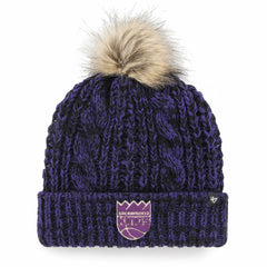 Sacramento Kings '47 Women's Meeko Cuffed Knit Hat with Pom Purple - 47 brand