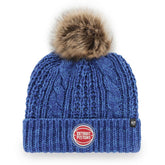 Detroit Pistons '47 Women's Meeko Cuffed Knit Hat with Pom Royal - 47 brand