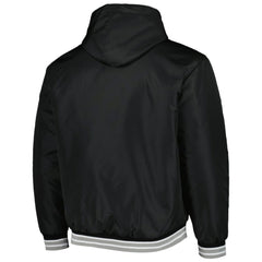 Chicago White Sox JH Design Reversible Fleece Full-Snap Hoodie Jacket - Black Jackets