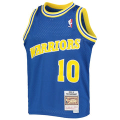 Tim Hardaway Golden State Warriors Youth 1990/91 Hardwood Classics Swingman Jersey Royal - Mitchell & Ness