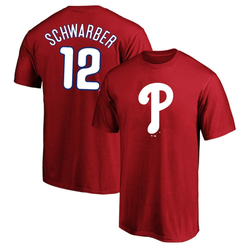 Kyle Schwarber Philadelphia Phillies Fanatics Big & Tall Name & Number T-Shirt - Red T-shirts