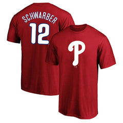Kyle Schwarber Philadelphia Phillies Fanatics Big & Tall Name & Number T-Shirt - Red T-shirts