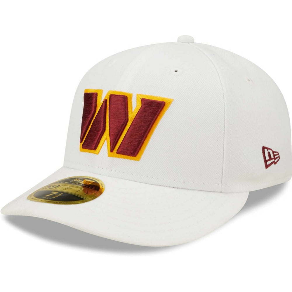 Washington Commanders New Era Omaha Low Profile 59FIFTY Fitted Hat - White Hats