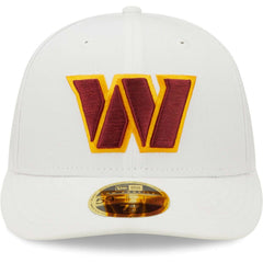 Washington Commanders New Era Omaha Low Profile 59FIFTY Fitted Hat - White Hats
