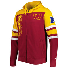 Washington Commanders Starter Extreme Full-Zip Hoodie Jacket - Burgundy Hoodies