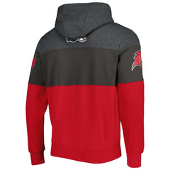 Tampa Bay Buccaneers Starter Extreme Pullover Hoodie - Heather Charcoal/Red Hoodies