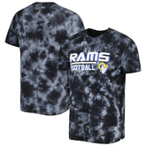 Los Angeles Rams MSX by Michael Strahan Recovery Tie-Dye T-Shirt - Black T-shirts
