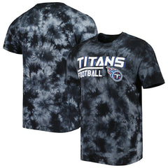 Tennessee Titans MSX by Michael Strahan Recovery Tie-Dye T-Shirt - Black T-shirts