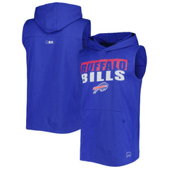Buffalo Bills MSX by Michael Strahan Relay Sleeveless Pullover Hoodie - Royal Hoodies