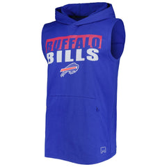 Buffalo Bills MSX by Michael Strahan Relay Sleeveless Pullover Hoodie - Royal Hoodies