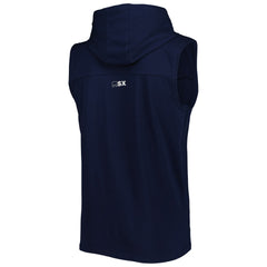 Tennessee Titans MSX by Michael Strahan Relay Sleeveless Pullover Hoodie - Navy Hoodies