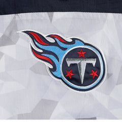 Tennessee Titans Starter Thursday Night Gridiron Raglan Half-Zip Hooded Jacket - White/Navy Jackets