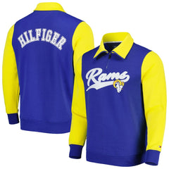 Los Angeles Rams Tommy Hilfiger Aiden Quarter-Zip Sweatshirt - Royal/Gold Sweatshirts