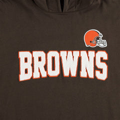 Cleveland Browns Tommy Hilfiger Alex Long Sleeve Hoodie T-Shirt - Brown/White Hoodies