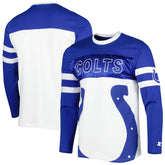 Indianapolis Colts Starter Halftime Long Sleeve T-Shirt - Royal/White T-shirts