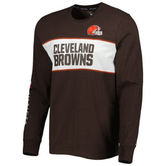 Cleveland Browns Tommy Hilfiger Peter Team Long Sleeve T-Shirt - Brown T-shirts