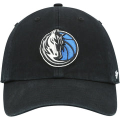 Dallas Mavericks '47 Core Logo Clean Up Adjustable Hat Black - 47 brand outlet