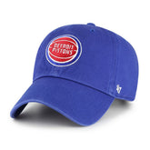 Detroit Pistons '47 Core Logo Clean Up Adjustable Hat Royal - 47 brand