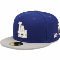 Los Angeles Dodgers New Era 2020 World Series Champions Letterman 59FIFTY Fitted Hat - Royal/Gray Hats