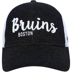 Boston Bruins '47 Women's Encore MVP Trucker Snapback Hat - Black/White | US 4871767