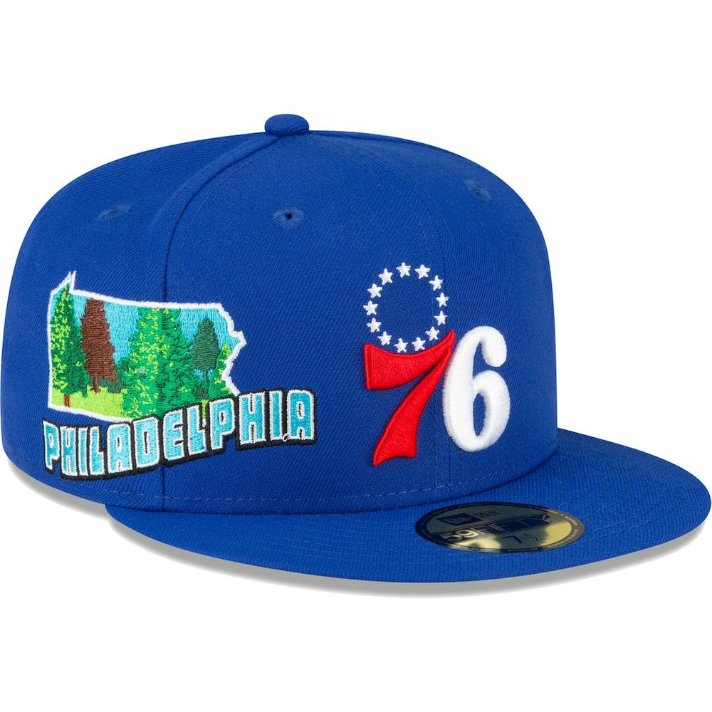Philadelphia 76ers Stateview 59FIFTY Fitted Hat Royal - New Era outlet